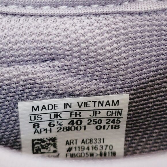 Adidas Tubular Shadow Running Shoes Womens Size 8 Suede Knit Gray White Sneakers - Picture 9 of 10